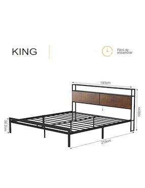Base para cama Fabato de MDF