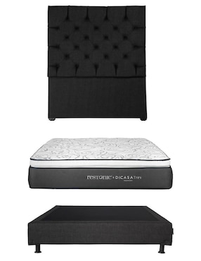 Set Recámara Dicasa Capri Orly Trini de madera