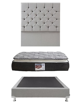 Set Recámara Dicasa Capri Quantim Omega de madera pino