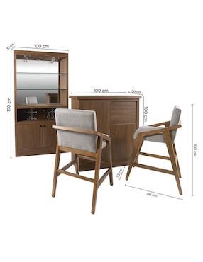 Cantina Baracaldo Kessa de mdf y madera