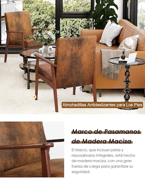 Sillón bruqax vintage furniturer "de" suede