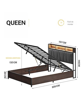 Base para cama Fabato de MDF
