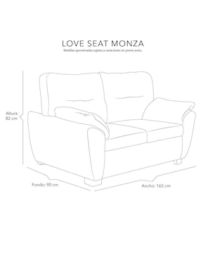 Love seat Dicasa Monza