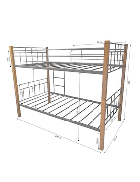 Base para cama Yoshi Bossa de madera pino