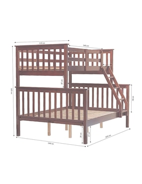 Base para cama Mila Bossa de madera pino