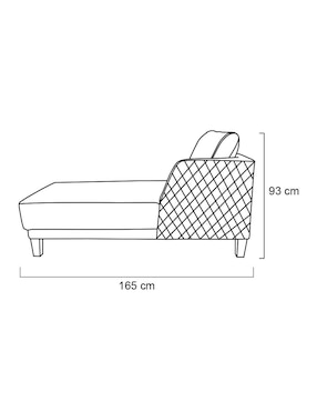 Sala modular izquierda Aruba Artaban de poliéster