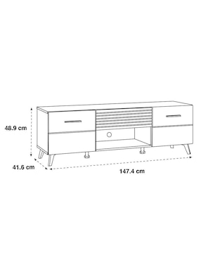Mueble de tv Murcia Dib de melamina