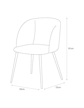 Silla Mina Sochic de metal