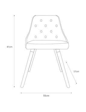 Silla Monroe Sochic de madera