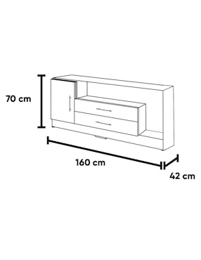Mueble de tv Kessa de MDF