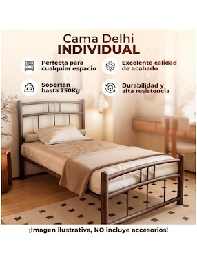 Cama Industrial Jaco de acero individual