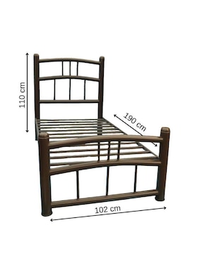 Cama Industrial Jaco de acero individual