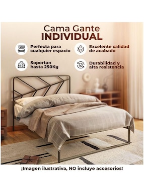 Cama Industrial Jaco de acero individual