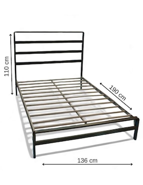 Cama Industrial Jaco de acero matrimonial