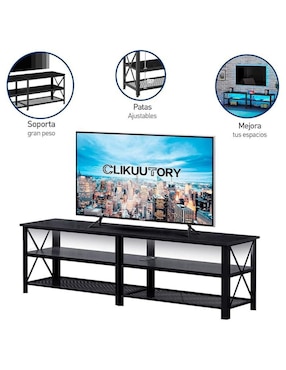 Mueble de tv Bluelander de metal y madera