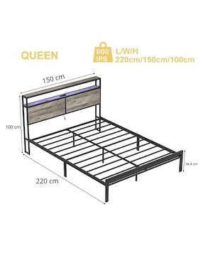 Base para cama Fabato de MDF