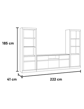 Mueble de tv Elogio Kessa de MDF