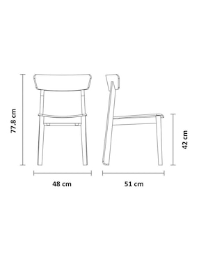 Silla Kyoto Tramontina de madera