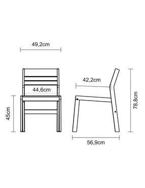 Silla Verona Tramontina de madera teca