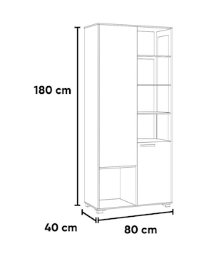 Librero Bari Kessa de MDF