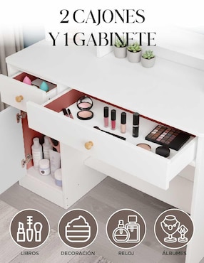 Tocador armable Elly-Decor estilo buro