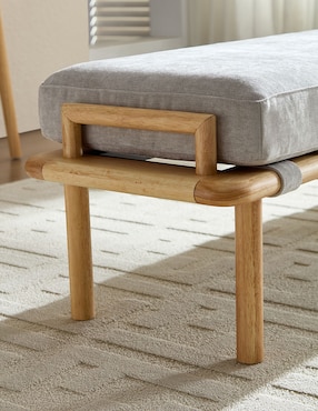 Pie de cama Haus Alva Re de madera