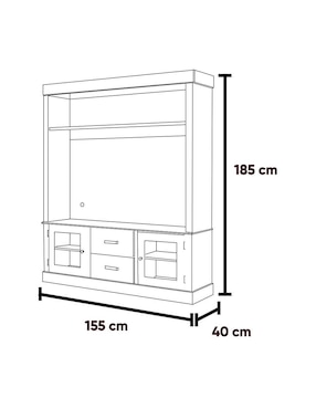 Mueble de tv Toledo Kessa de MDF
