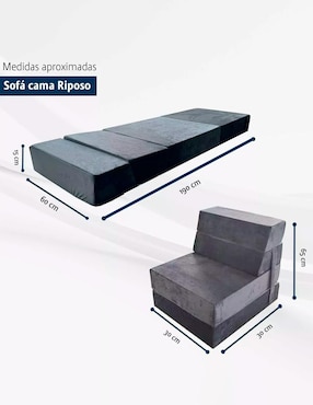 Sofá cama Riposso Memory Dream de velvet