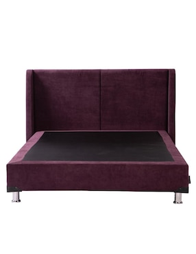 Cama Milan Velvet Dicasa de madera pino