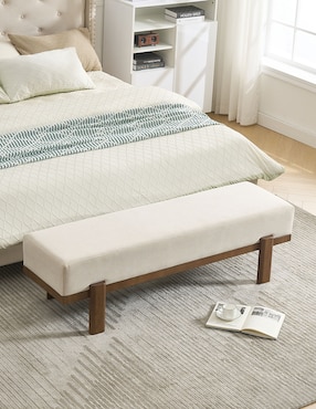 Pie de cama Haus Amanda Re de madera