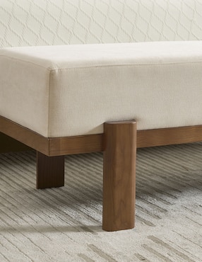 Pie de cama Haus Amanda Re de madera