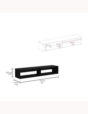 Mueble de tv Stand Excelsior de melamina