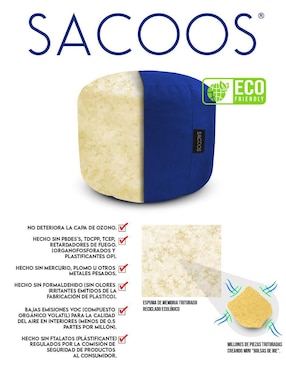 Taburete Sacoos de gamuza