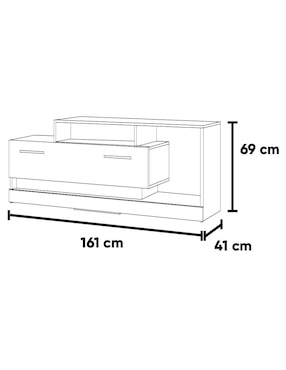 Mueble de tv Becedas Kessa de MDF