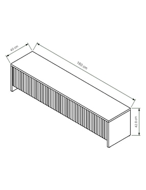Mueble de tv Victoria Haus de MDF