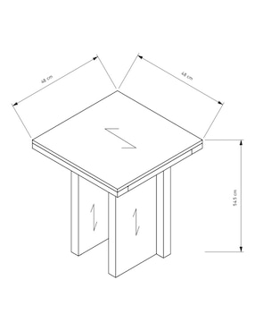 Mesa lateral Lirio Haus