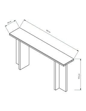 Consola Lirio Haus de MDF