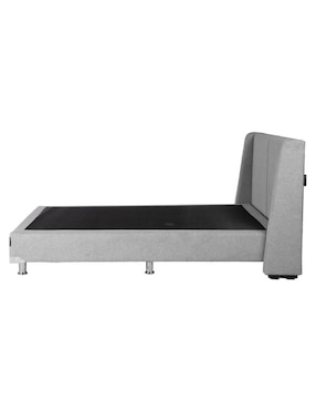Set Recámara Dicasa Milan Rivo Plata de madera pino