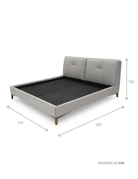 Cama ROSS Tamarindo de poliéster queen size