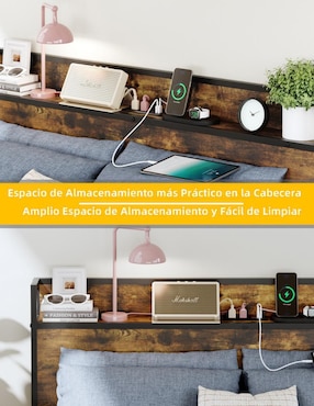 Cama Nami Double Furniturer de metal