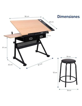 Restirador de diseño Bluelander de madera