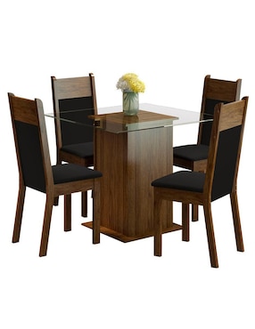 Comedor Anita Madesa para 4 personas
