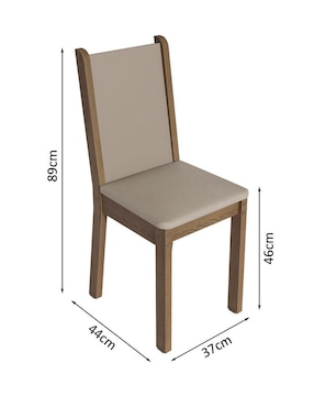 Comedor Briana Madesa para 4 personas