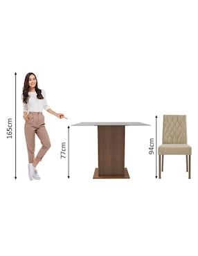 Comedor Ciça Madesa para 2 personas