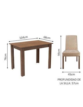 Comedor Vic Madesa para 2 personas
