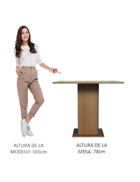 Comedor Moscou Madesa para 4 personas