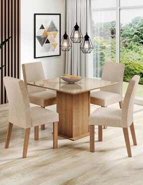Comedor Evelin Madesa para 4 personas