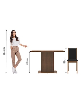 Comedor Talita Madesa para 4 personas