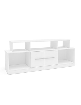 Mueble Para TV Mobi Muebles Ametrina Blanco De MDP