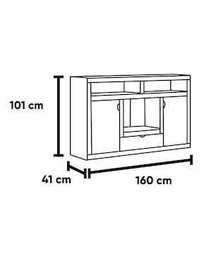 Mueble de tv Denver Kessa de MDF